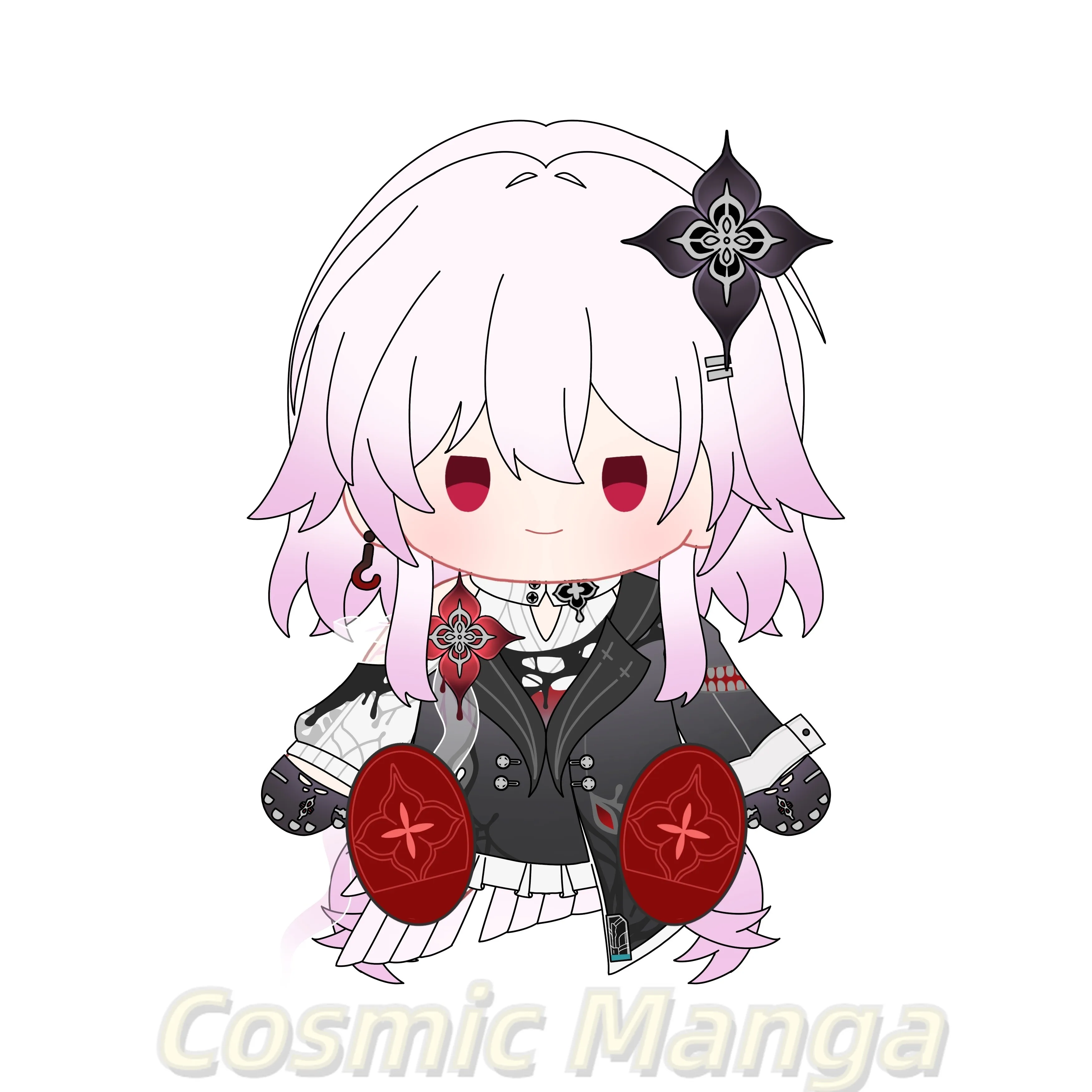 

40cm Game Honkai: Star Rail March 7th Series Sitting Posture Cartoon Figure Idol Dress Up Plushie Pillow Gift Lie on Your Pillow