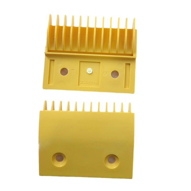 20PCS 2L08319 Escalator Yellow Plastic Comb L110mm W90mm Hole Space 60mm 12T