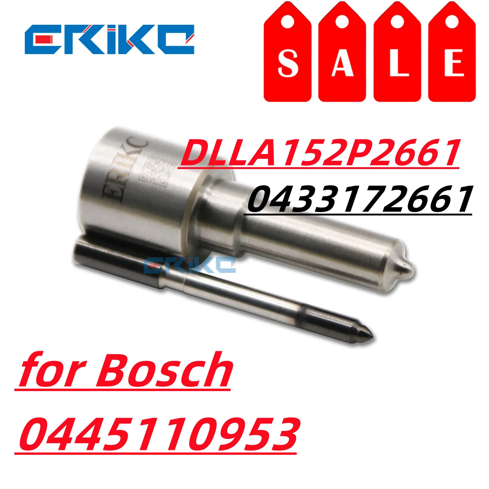 Nozzle DLLA152P2661 Fuel Truck Injector Nozzle DLLA 152 P 2661 Diesel Oil Spray Nozzle Set 0433172661 for Injection 0445110953