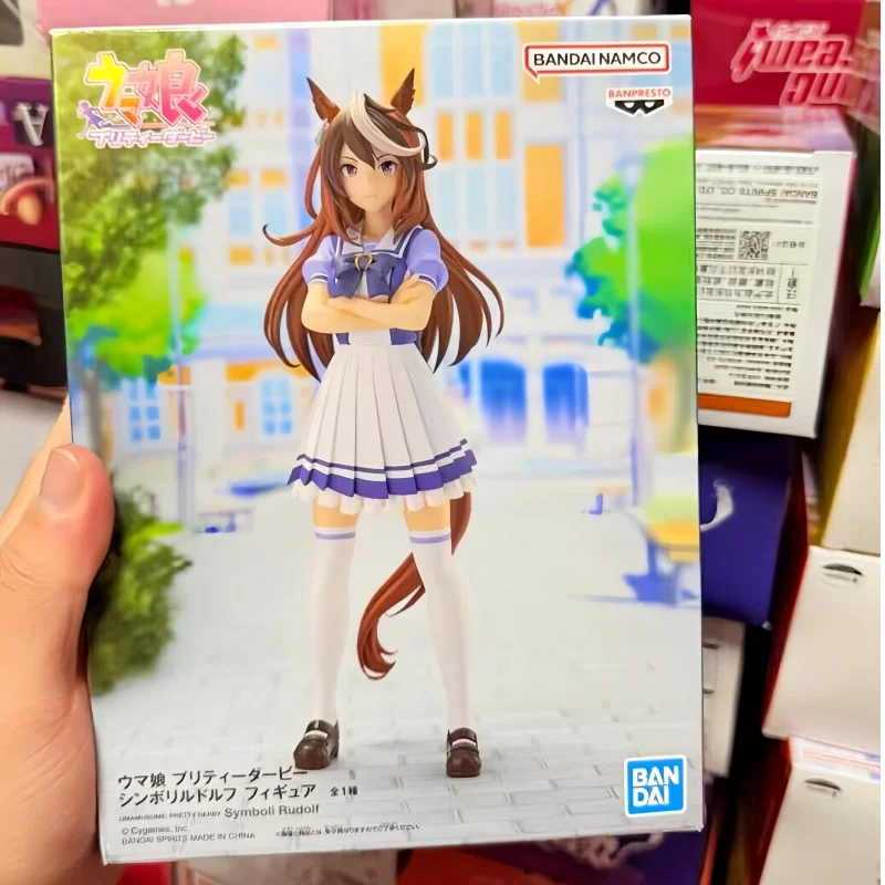 

Bandai Original Pretty Derby Game Anime Figure Symboli Rudolf Fine Motion Pvc Model Dolls Collectible Toys Gifts For Girls Boys