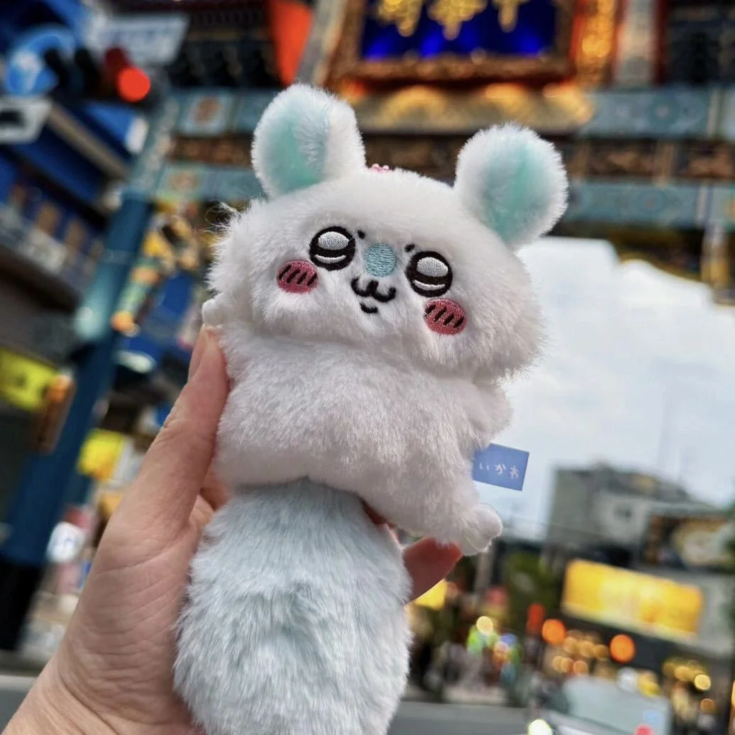 أنيمي المفاتيح قلادة سلسلة من الخرز المفاتيح فتاة kawaii حقيبة قلادة Momonga أفخم دمية لطيف فتاة القلب هدية