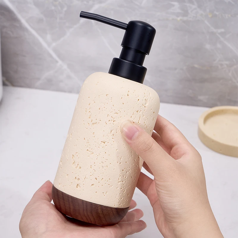 

Креативный ветровой туннель, бутылка для лосьона с песком и гравием, дозатор мыла прессового типа, желтые бутылки для дозирования шампуня и геля для душа