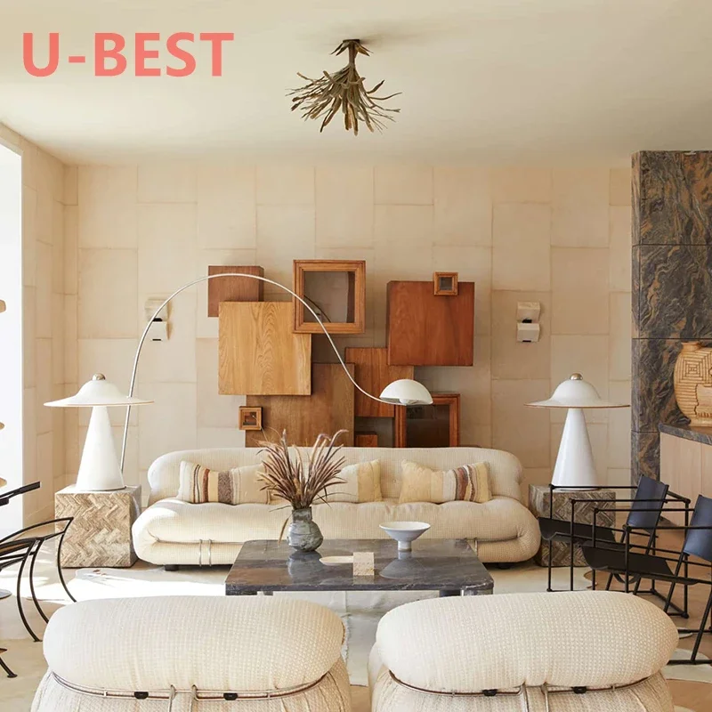 U-best włoski minimalistyczny Cassi tkaniny dmuchana Sofa salon Soriana Nordic projektant stali ząb Hippo Sofa dom umeblowanie