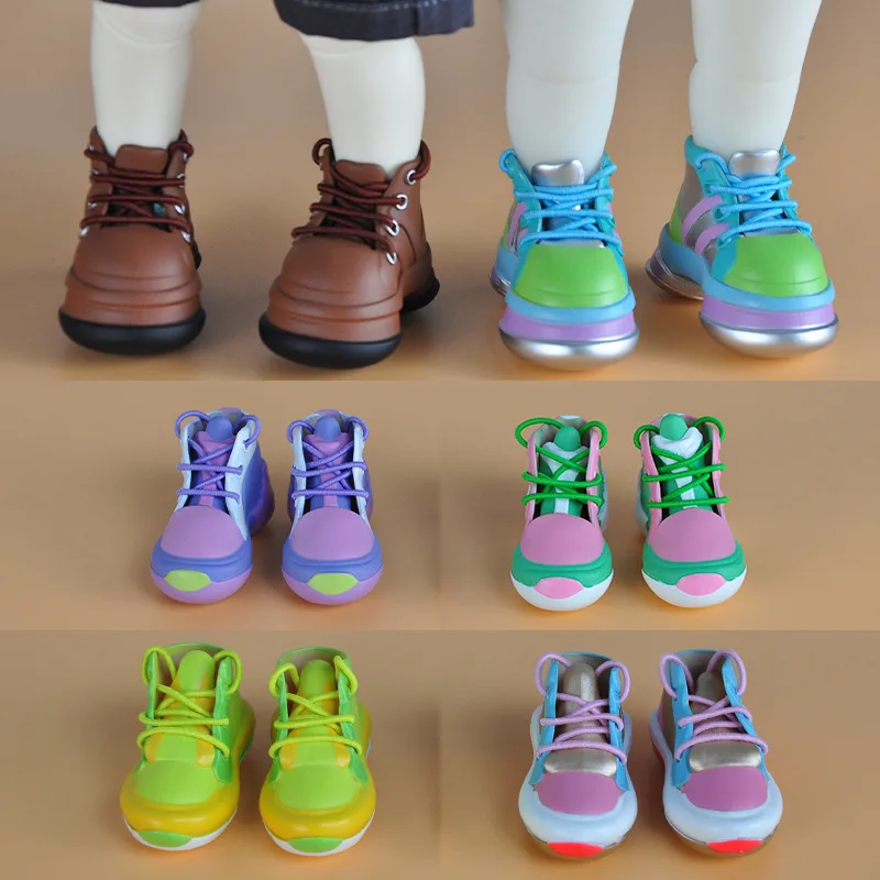 Ob22 Doll Shoes Kids Suitable for 1/6 doll Accessories 30cm Shoes Green sneakers Casual Shoes Doll Decors Girl Collection Toys