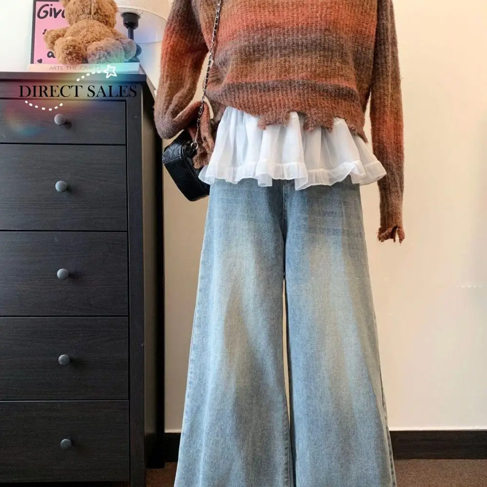 แฟชั่นหวานลูกไม้กระโปรงมินิสไตล์เกาหลีเอวสูงกระโปรงผ้ากอซลูกไม้ขึ้นดอกไม้เร้าใจขอบกระโปรงพรรค