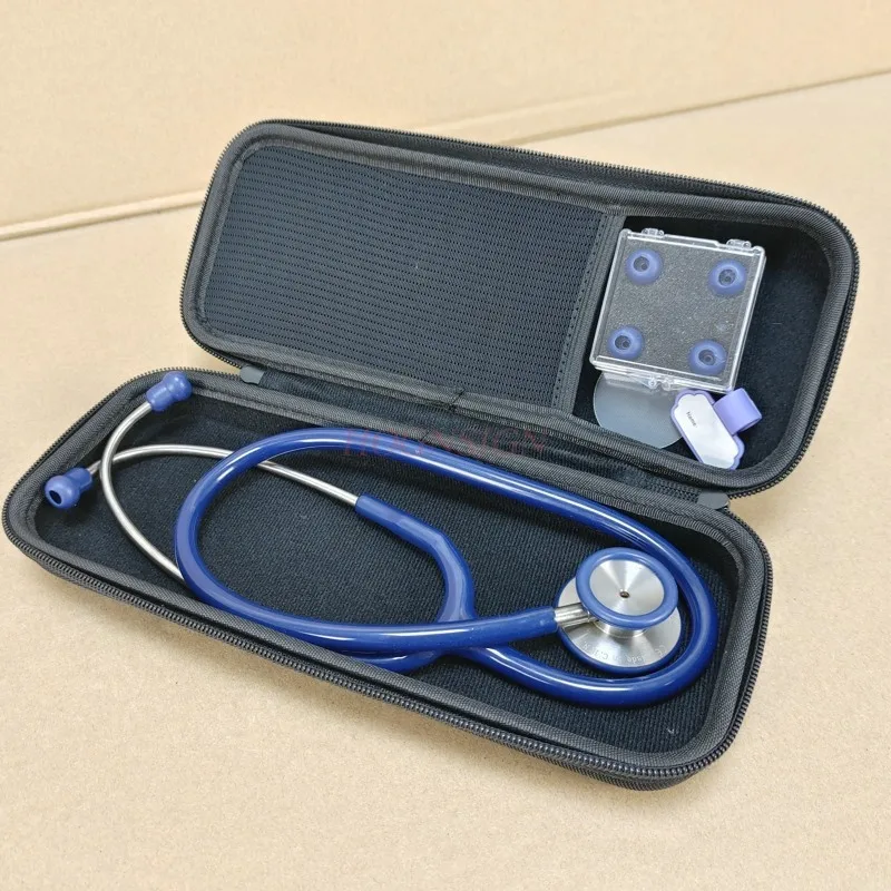 Nurse stetoscope with box Stainless steel stethoscope double-sided doctor home professional multi-function fetal heart