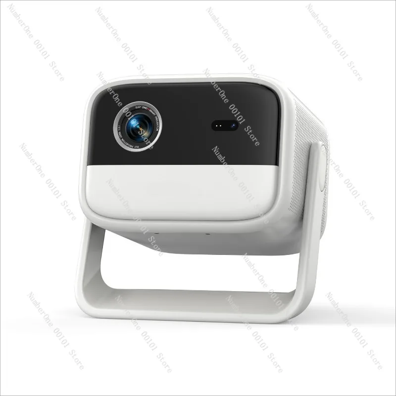 جهاز عرض S7 محمول بدقة 4K، جهاز عرض منزلي ذكي فائق الوضوح، بطارية مدمجة وجيمبال مع تقنية عرض DLP ذات التركيز التلقائي