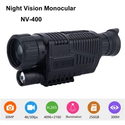 300M Hunting Night Vision Monocular Camera Range 6.8x 40 30MP 2K 30FPS Video Digital Infrared  Goggles Cameras Optics Telescope