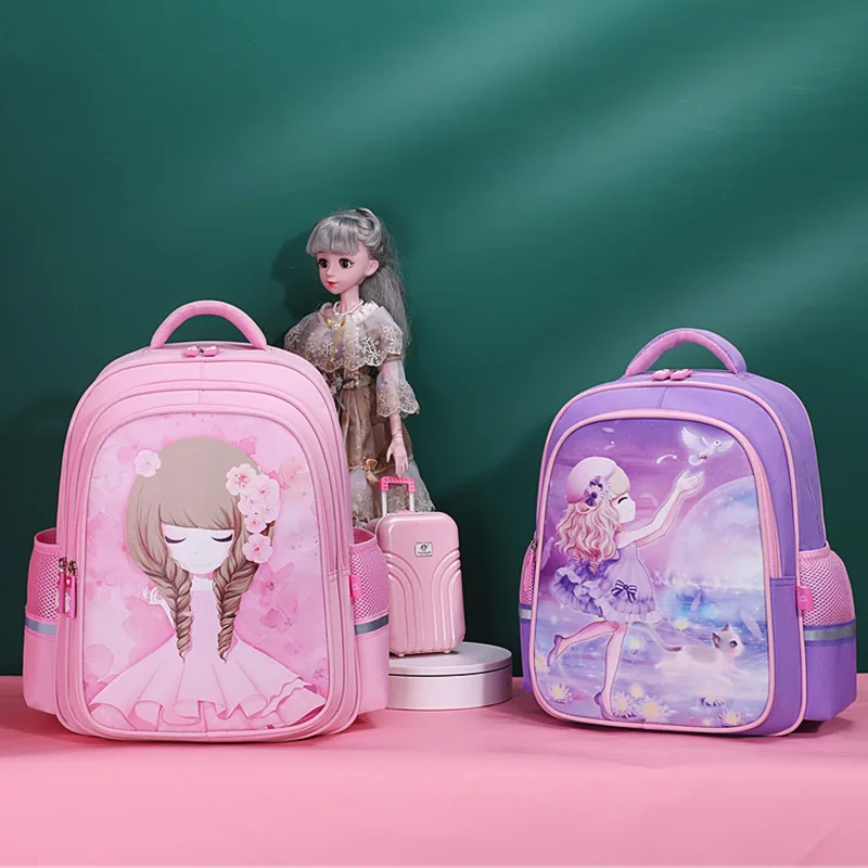 2024 New Waterproof Children School bags for Girls Orthopedic Backpack Kids Book Bags primary school Backpack schoolbag Mochilas