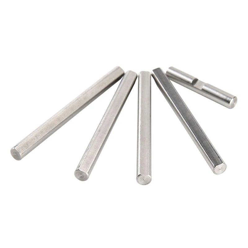 5Pcs 5mm x 30/60mm Dowel Pin 304 Stainless Steel Pegs Support Shelves Silver