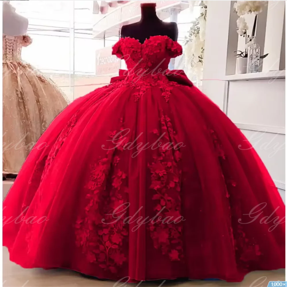 Elegant Ladies' Evening Gown Muilt Colored Ball Gowns Fluffy Dresses Appliques Bow Knot Bodice Long  Girls Birthday Party Dress