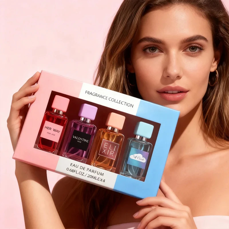 مجموعة هدايا عطور نسائية مكونة من 4 قطع (0.68 أونصة لكل منها) - 4 روائح حلوة وطازجة تدوم طويلاً، معطر هواء للديكور الداخلي للسيارة #6