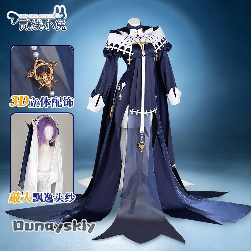 Anime Game Outfit Arknights Whisperain Hidden Hermit Cosplay Costume Anime Game Character Roleplay Outfit Halloween Dress Up view 2