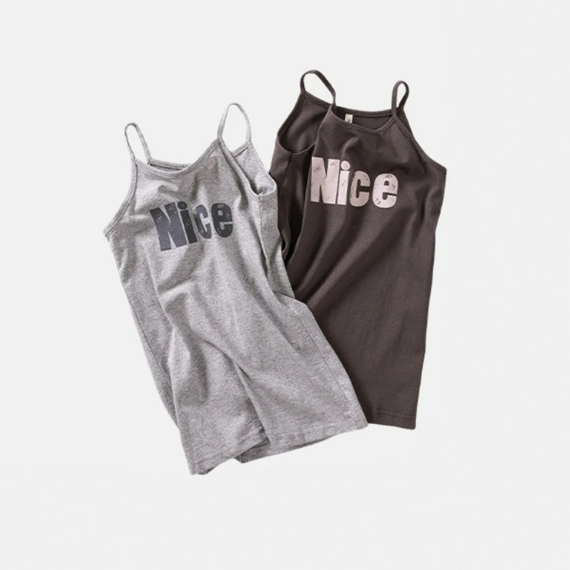 

Новинка 2023 года, летнее хлопковое платье в корейском стиле для девочек, сарафан без рукавов, детское удобное повседневное платье, повседневная одежда