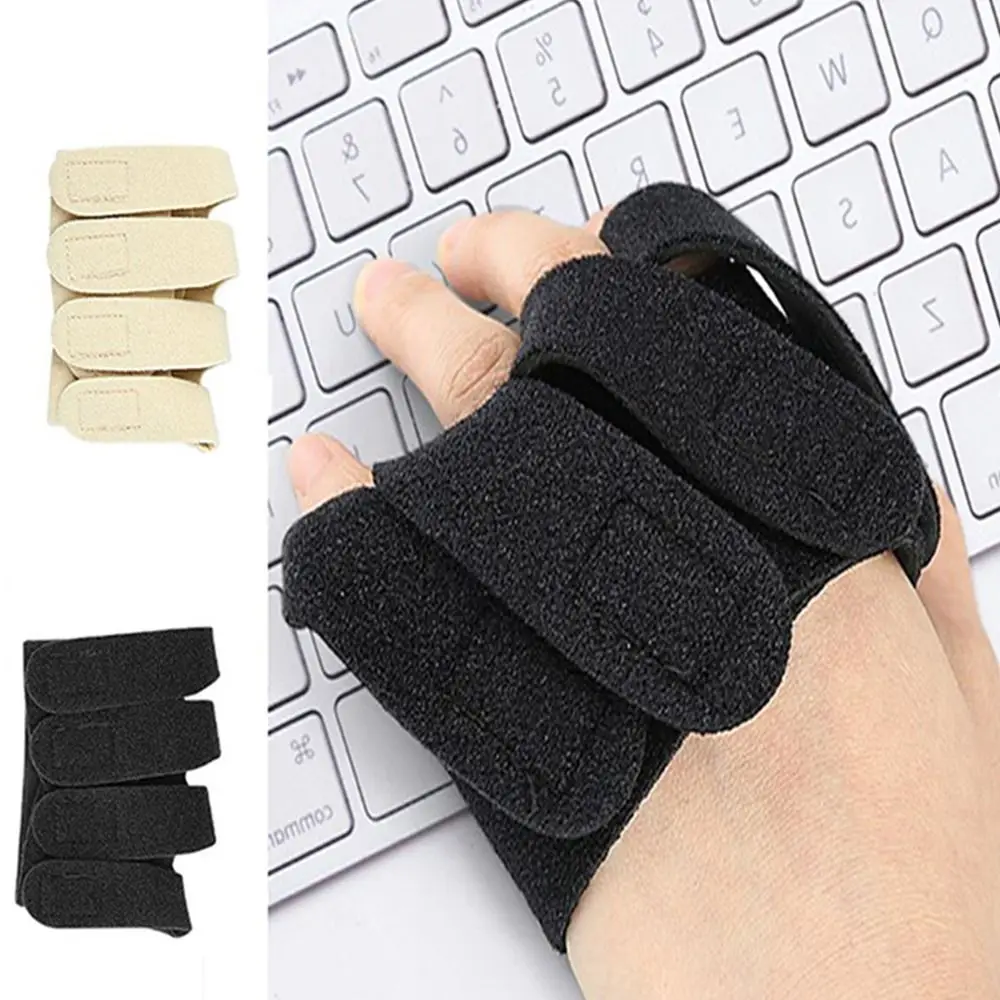 2pcs Adjustable Finger Brace Compression Portable Finger Support Safety Breathable Splint-ring Tape Provides Support