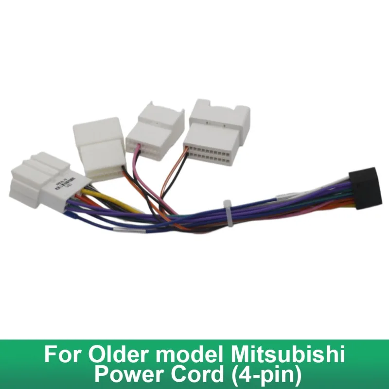 4 Pin Power Wiring Harness Adapter For Older Mitsubishi Models Android Car Radio Stereo Head Unit