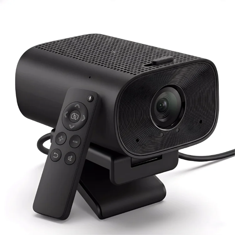 4K 60fps  All In 1 Remote Control USB Webcam With Loudspeaker For Online Teaching Video Conference Live Boardcast Camera