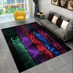 3D Cartoon Game Gamer Gamepad Area Rug Large,Carpet Rug for Living Room Kids Bedroom Sofa Doormat Decor,Child Non-slip Floor Mat