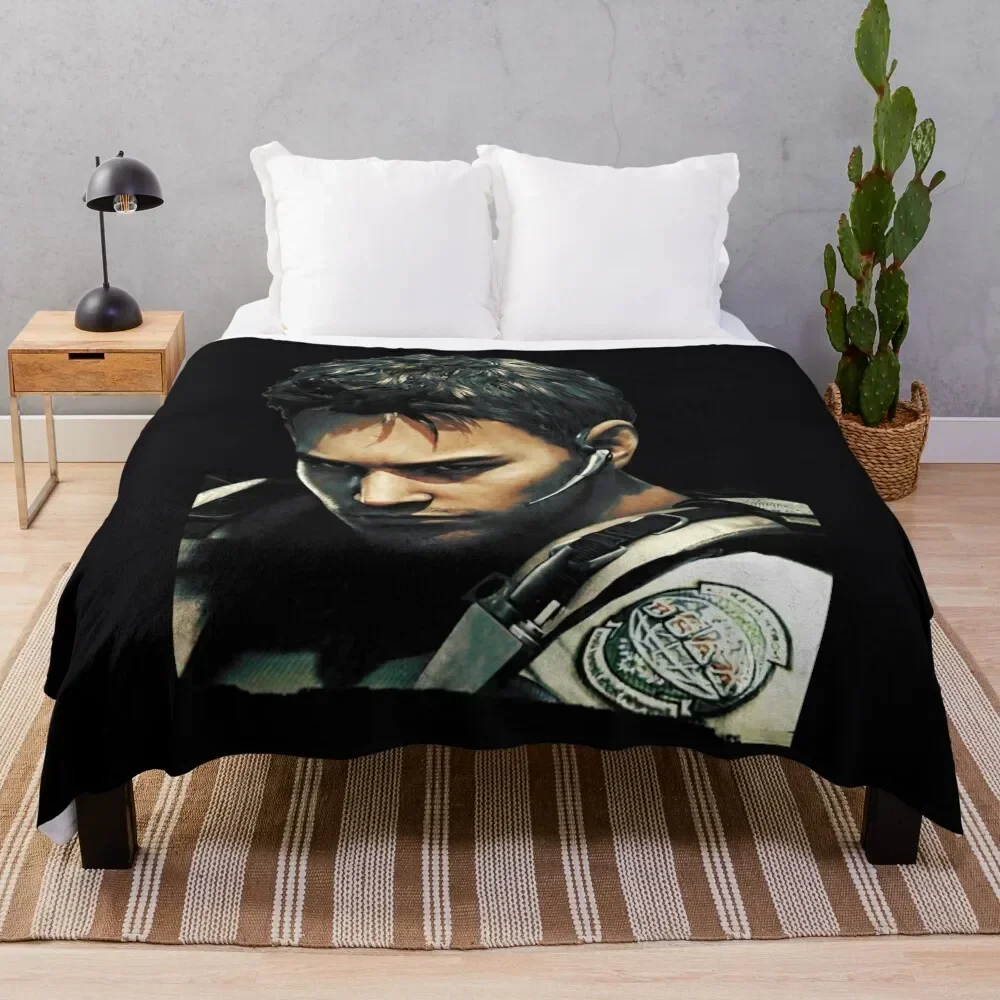 

Chris Redfield \t \t \t Throw Blanket Blankets For Baby Flannel Blankets For Sofas Blankets Sofas Of Decoration