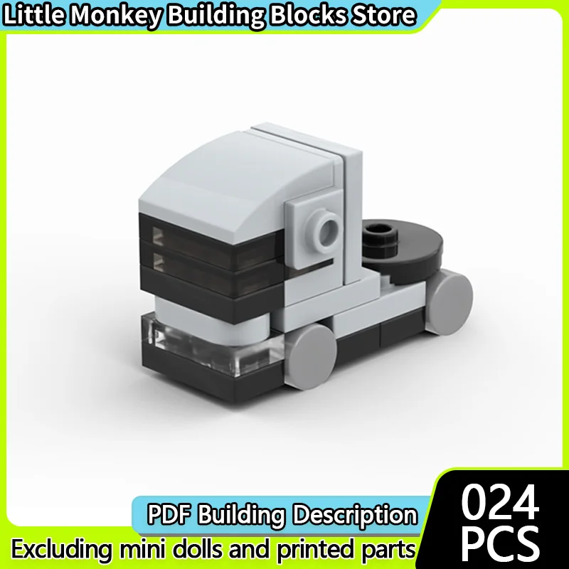 

City Car Model MOC Building Bricks Micro FH Tractor Truck Modular Technology Children Holiday Gifts Assemble Toys Suit