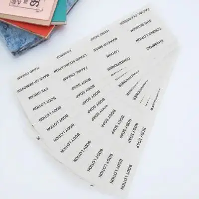 

10pcs Self-Adhesive Labels for Soap Shampoo Bottles Cosmetics Sub-bottle Storage Tags Skin Care Organization Decals Folder
