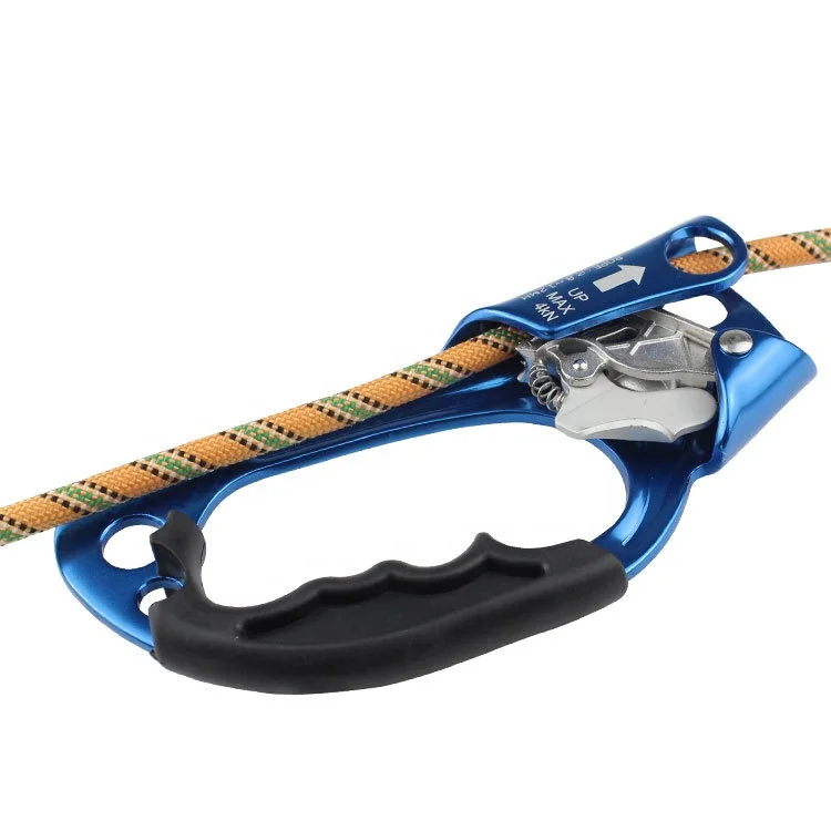 Climbing Ascender Climbing Device Right Hand Climbing Rope Handle Clamp for 8mm-13mm Rope Rock Climbing Equipment