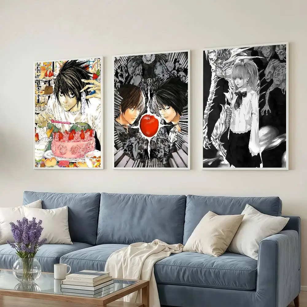Heiße Anime-Death-Note-Poster, Poster für Schlafsäle, Dekorationen für Schlafzimmer und Wohnzimmer, Wandgemälde, Souvenirs