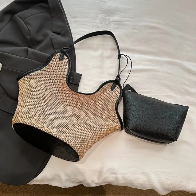 

Paris Trendy Casual Tote Bag for Women High End Leather Classic Elegant Vintage Simple Bag