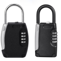 Key Storage Lock Box Padlock Key Storage Safety Box Lock Wall Mount Indoor And Outdoor 4 Digit Waterproof Padlock