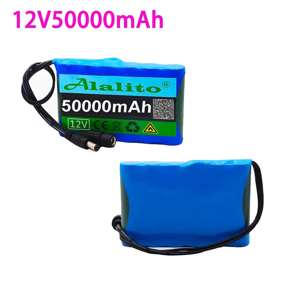 

Portable 12V 50000mAh Lithium Battery Pack with Charger for LED Light Audio Amplifier