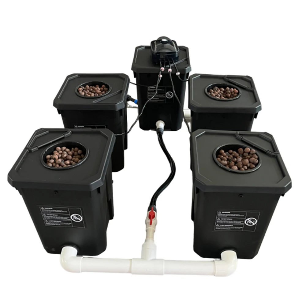 

RDWC 6 Gallon Clone Bucket Hydroponics System 4 Grow Pot System Custom Made