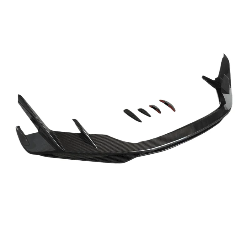 For R8 Auto Parts Cap Style Carbon Fiber Front Spoiler Lip front splitter fan blade R8 2021-2023