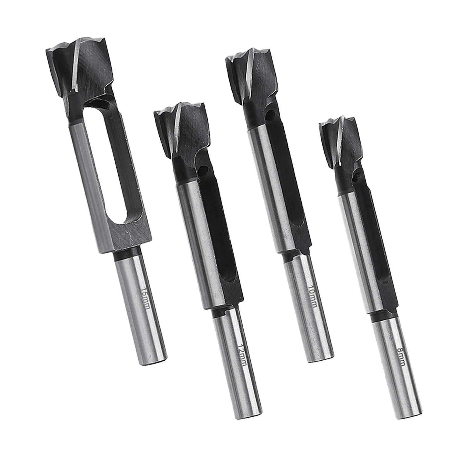 ALLSOME Deep Plug Cutter Drill Bit Set Carbon Steel 56mm Cutting Depth Kit for Precision Woodworking