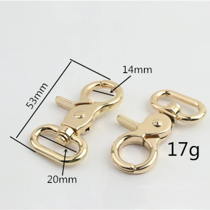 100pcs/Lot 20mm Hardware Leather Craft Diy Handbag Backstrap Hook Shoes Clothing Key Chain Connection Buckle Sewing Accessory