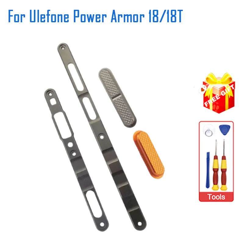 

Original Ulefone Power Armor 18T Frontal shell Middle Left Right Metal Decoration Frame+Button Parts For Ulefone Power Armor 18T