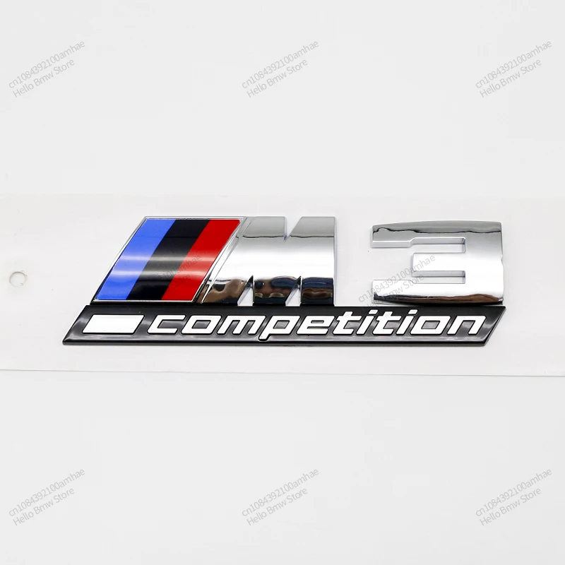 ABS Silver Glossy Black M1 M2 M3 M4 M5 M6 M7 M8 COMPETITION Emblem for BMW Thunder Edition Car Trunk badge logo Sticker Styling