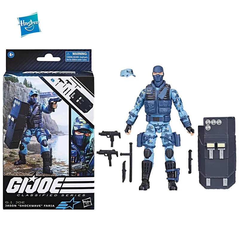 Hasbro classificados série figura de ação, GI JOE, Jason Shockwave Faria, modelo de brinquedo, ornamentos boneca, presentes, em estoque, original