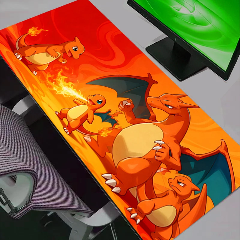 

Large Gaming Mouse Pad Anime PC Computer Gamer Desk Mat rug Mouse Pads XXL Laptop Kawaii Pokemon Pikachu Mousepad
