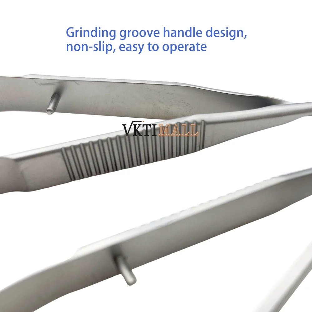 Ciseaux chirurgicaux ophtalmiques Castroviejo ciseaux cornéens 115mm 125mm acier inoxydable titane