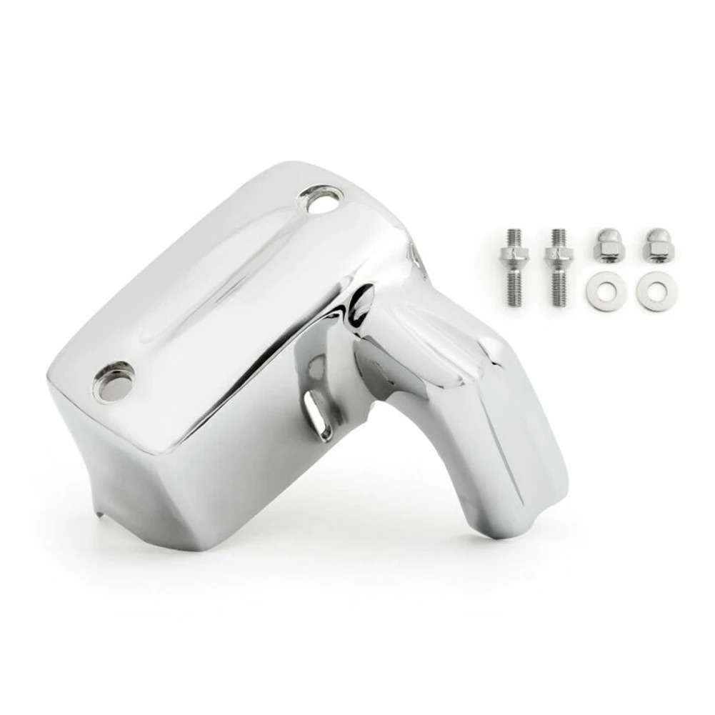 Brake Fluid Master Cylinder Cover Cap Fit for Honda Shadow 750 1100 VLX600 VTX1300 Silver Chrome Aluminium Alloy