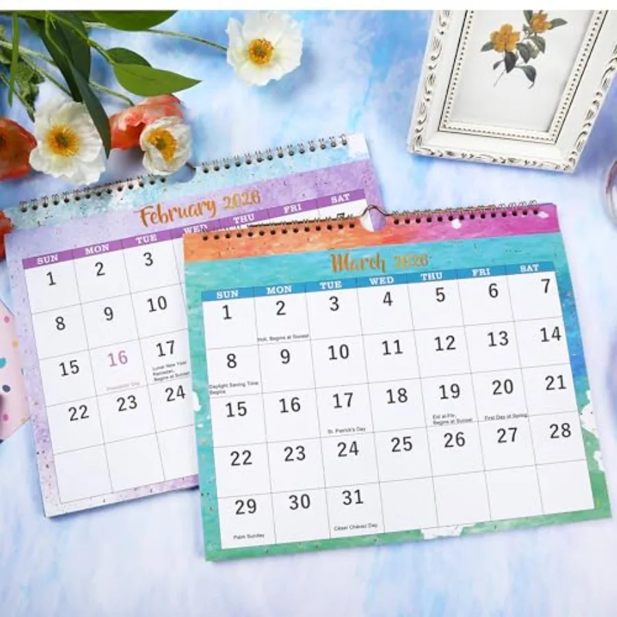 2026 Calendar 3 Month Wall Calendar 2026 Display Folded in a Month Wall Calendar 2026 Jan. 2026 Dec. 2026 11" x 26" 3 Month Ver