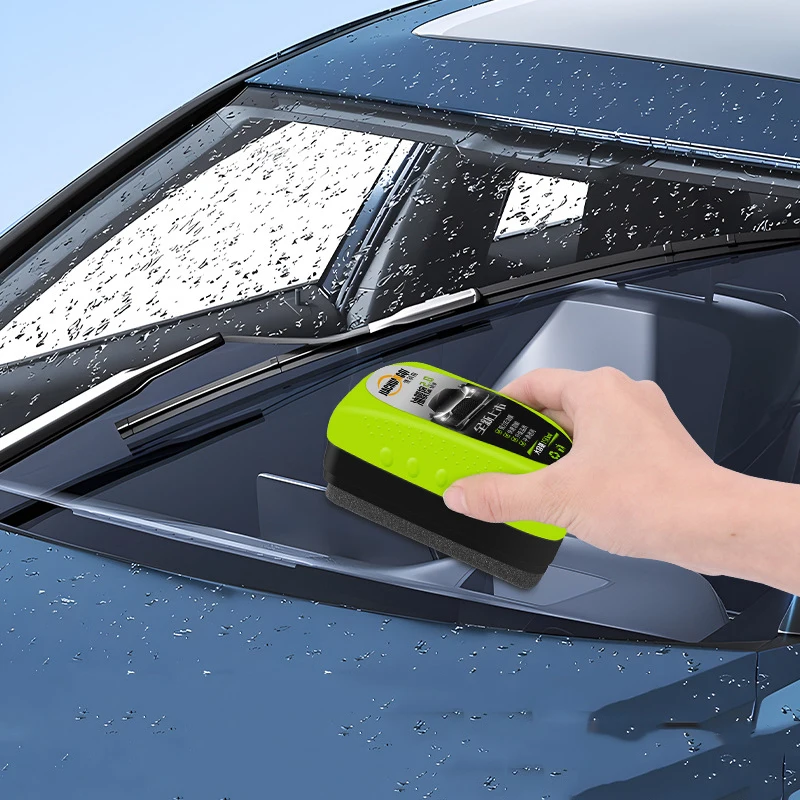 فرشاة تنظيف فيلم زيت زجاجي للسيارة، إزالة البقع القوية، الزجاج الأمامي، النافذة الجانبية، مرآة الرؤية الخلفية، مسح تنظيف الزجاج المطلي