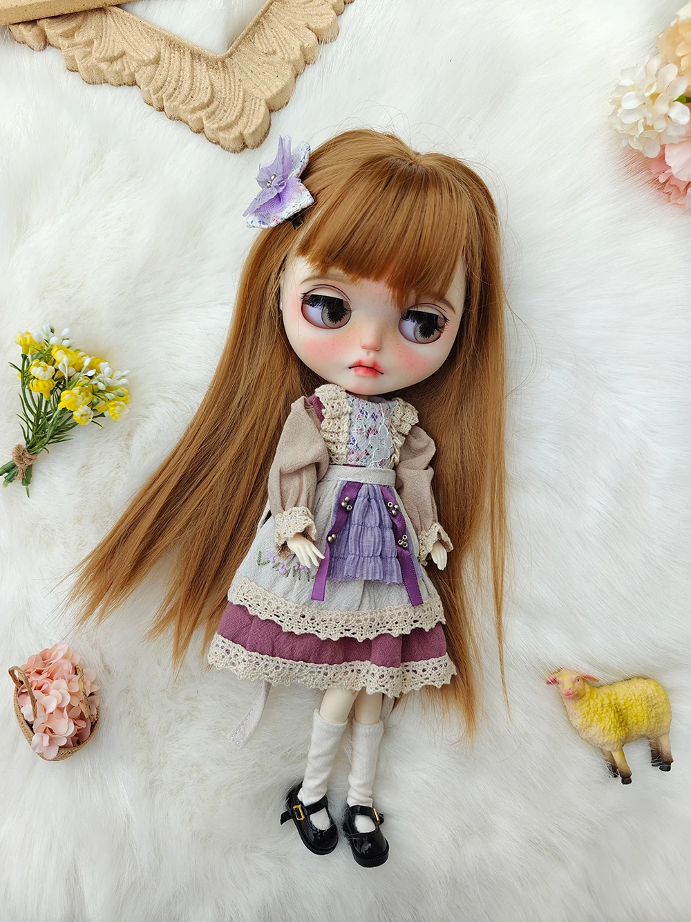 Nuovi vestiti per bambole Blythe vestito casual con gonna carino fatto a mano OB22 OB24 AZONE Accessori per bambole Blythe Abito blythe abbigliamento