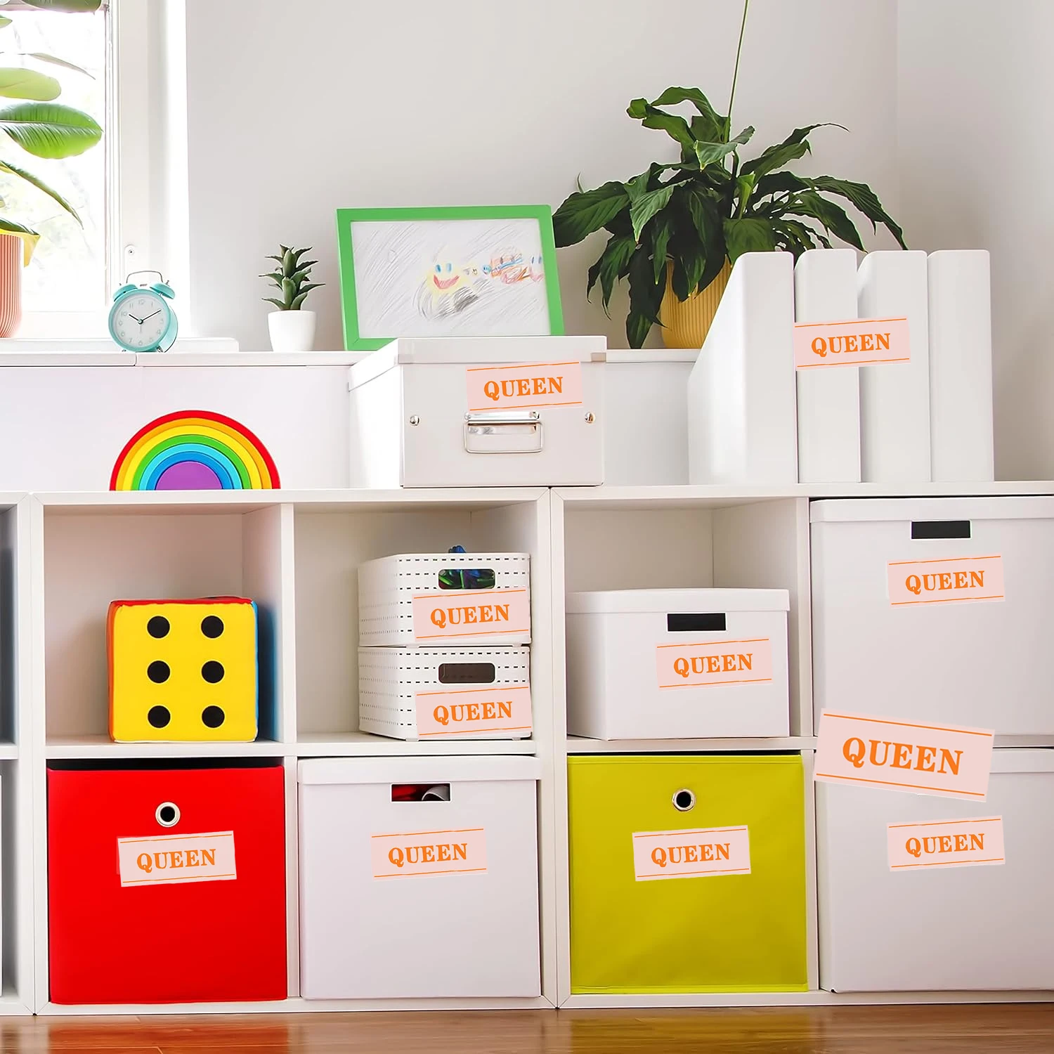 Bed Sheets Set Storage Labels Closet Organization Sheet Sticker 4*2 inch 40PCS