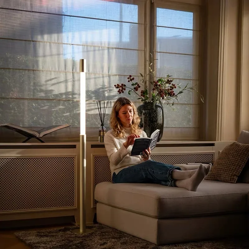 Modern Atmosphere Living Room LED Floor Lamp Hight Adjustable Touch Sensor Bedside Lamp Sofa Side Bedroom Led Corner Floor Light