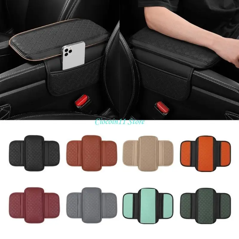 Y1UB Multifunctional Armrest Cover Vehicle Armrest Cover with Smooth Texture Practical Designing Armrest for Various Car Type