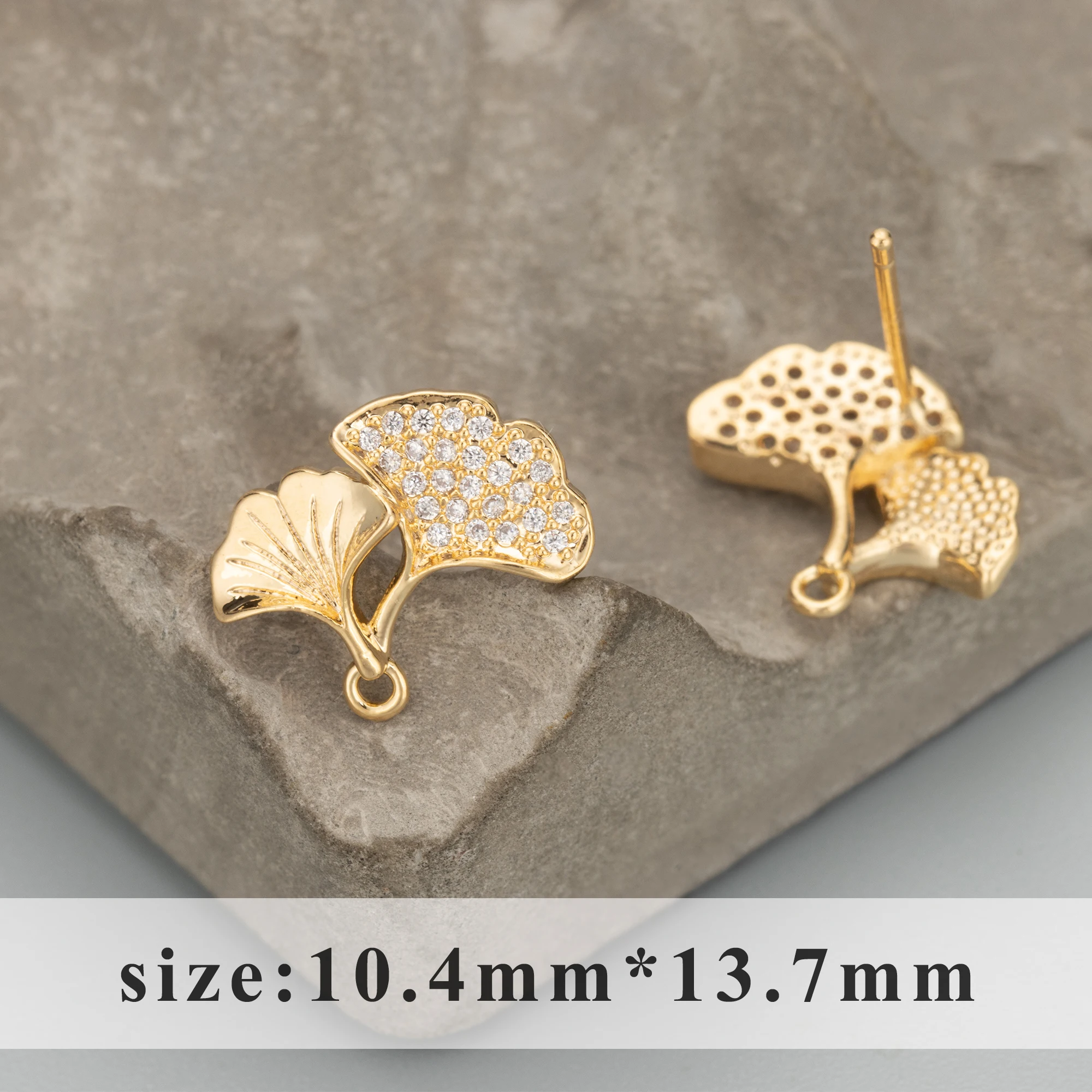 GUFEATHER MB73,jewelry accessories,nickel free,18k gold rhodium plated,copper,zircon,charms,jewelry making,diy earrings,6pcs/lot