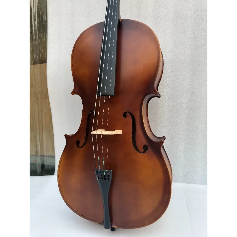 Wholesale Cheap Price Handmade Professional Plywood Glossy Cello for Beginner