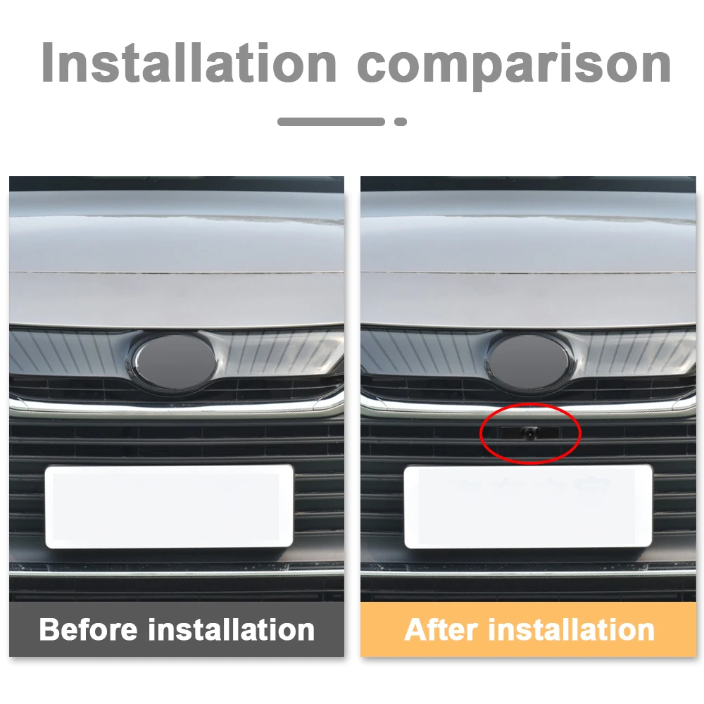 Carsnabo Front View Logo Camera For Toyota HARRIER 2022 2023 HD Night Vision Fisheye 150° Camera Parking Monitoring System
