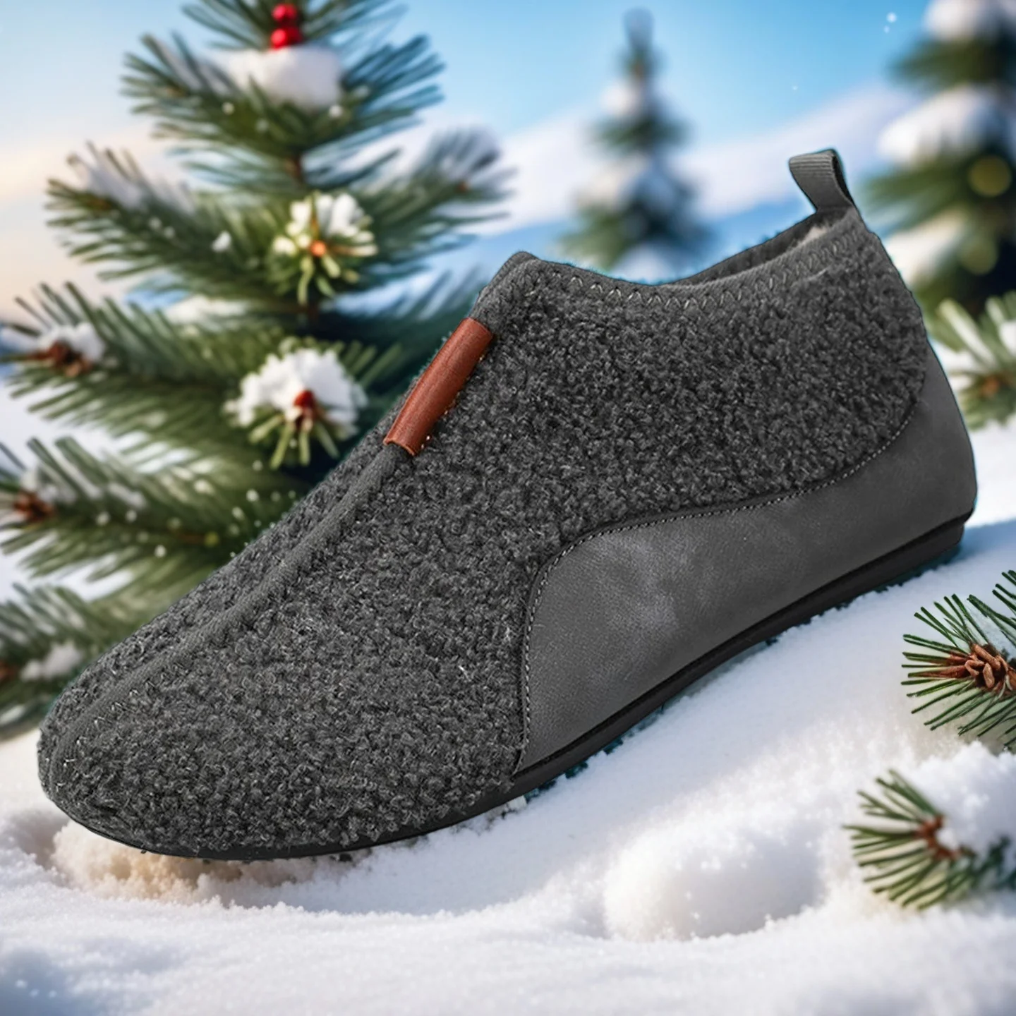 

YRZL/мужская хлопковая обувь, теплые тапочки, легкие удобные лоферы с тонкой подошвой, мужские плюшевые тапочки, теплые домашние мужские тапочки